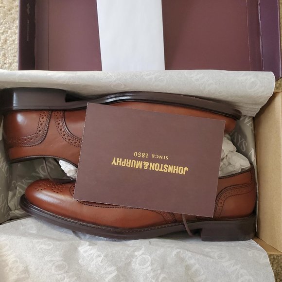 Johnston & Murphy Daley Leather Wing Tip Oxford